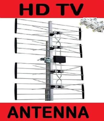 QUALITY UHF OUTDOOR HD TV DIGITAL ANTENNA 4 BAY HD4400 OTA OVER