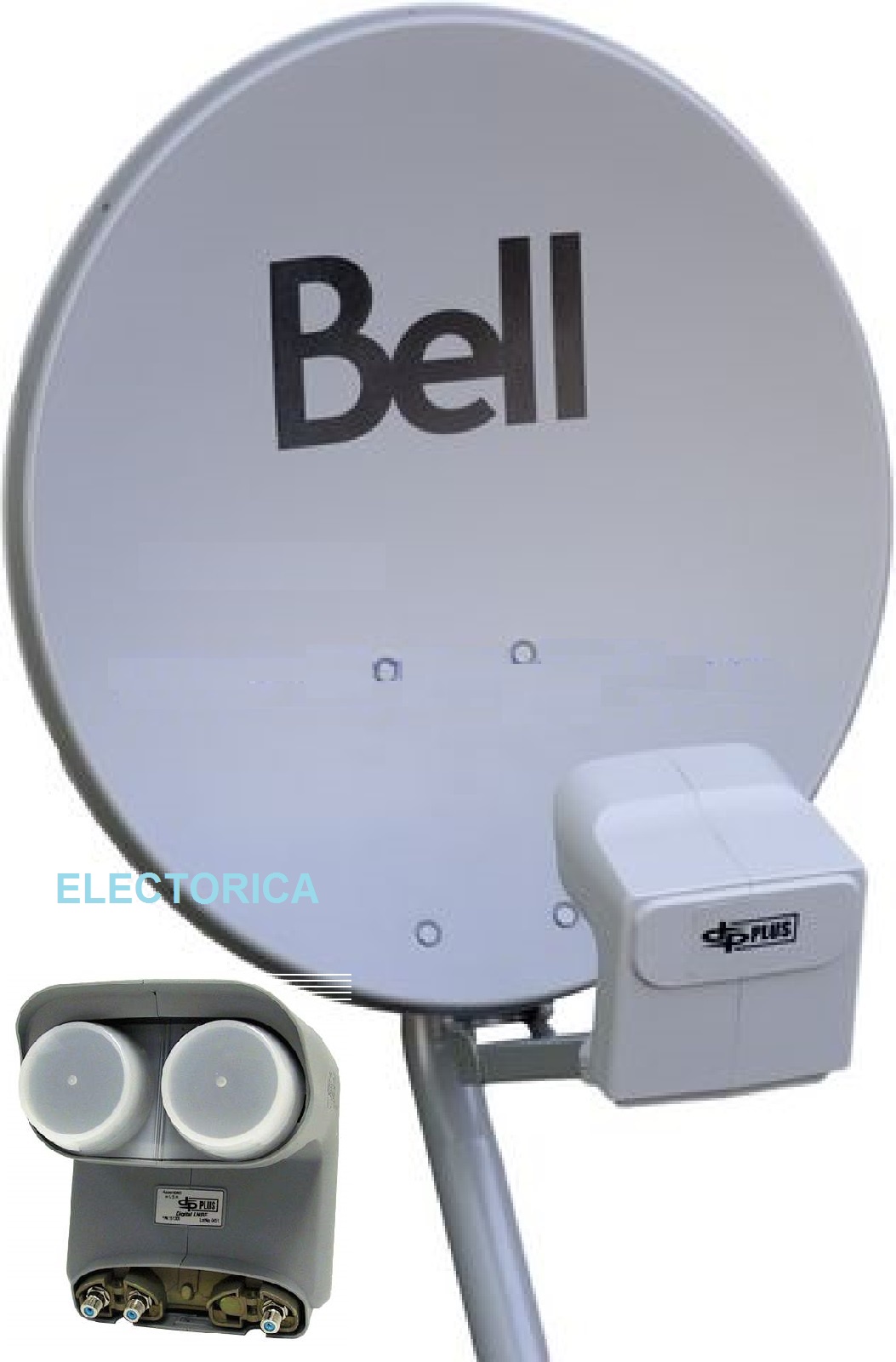 20" ORIGINAL BELL DISH 500 W/ TWIN DPP LNB For Bell Dish Network
