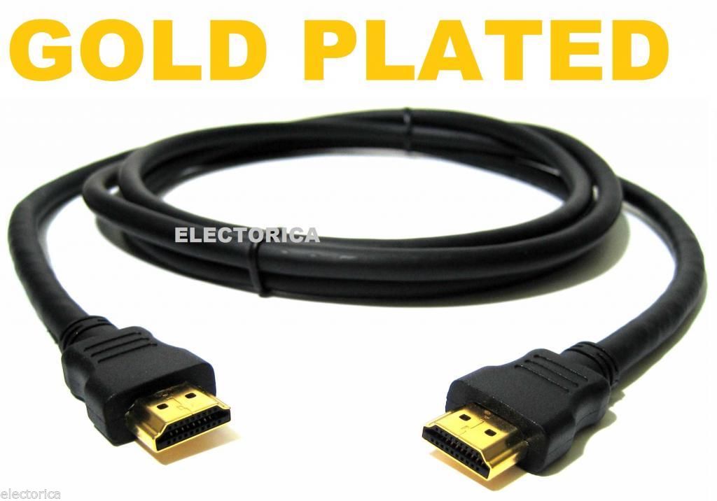 6 FT HDMI 1.4 CABLE HD TV 24K GOLD 1080P 3D BLUE-RAY PS4 1600P +