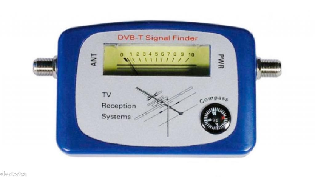 HD ANTENNA SIGNAL METER FINDER COMPASS BUZZER OTA HD TV UHF VHF
