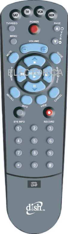BELL DISH NETWORK UHF REMOTE CONTROL 5900,5700,6000,4700,4100,28
