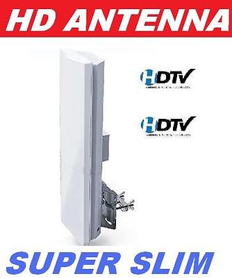 COMPACT SLIM DIGITAL HD ANTENNA HDTV UHF VHF DTV INDOOR OUTDOOR