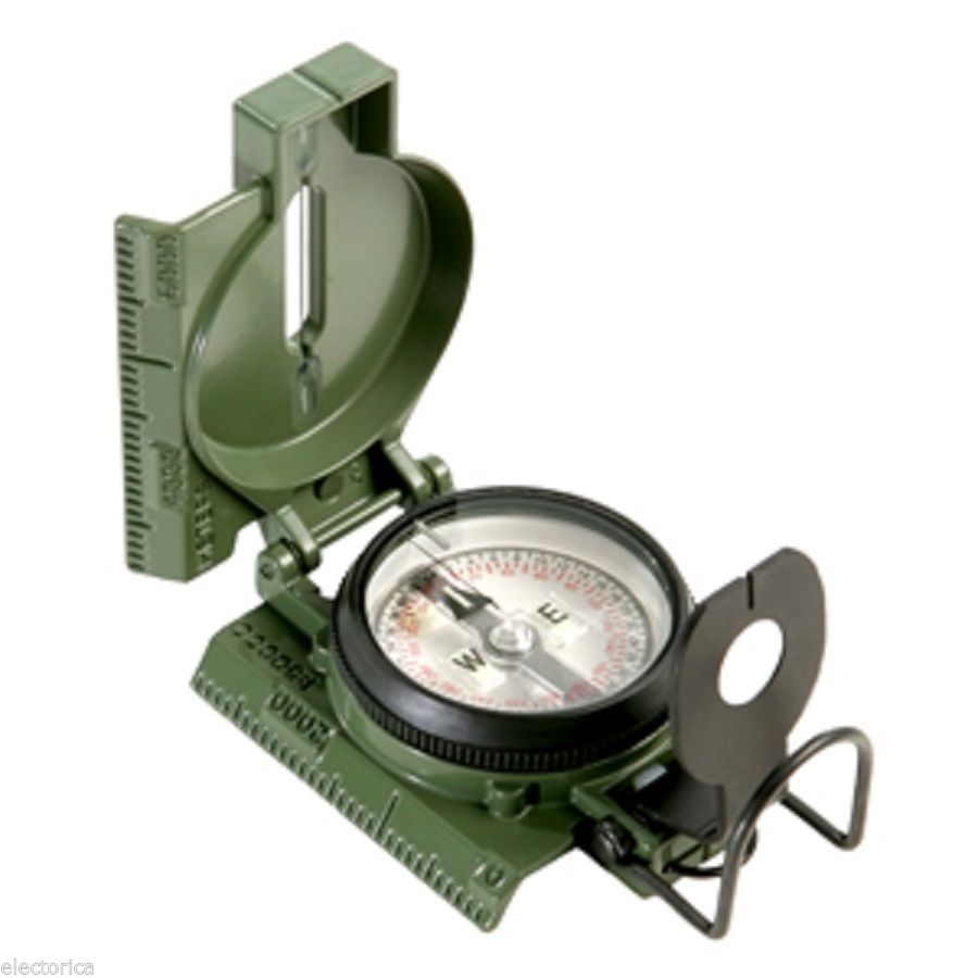 TRIPLE LENSATIC MILITARY STYLE COMPASS CAMPING BOAT ANTENNA OTA