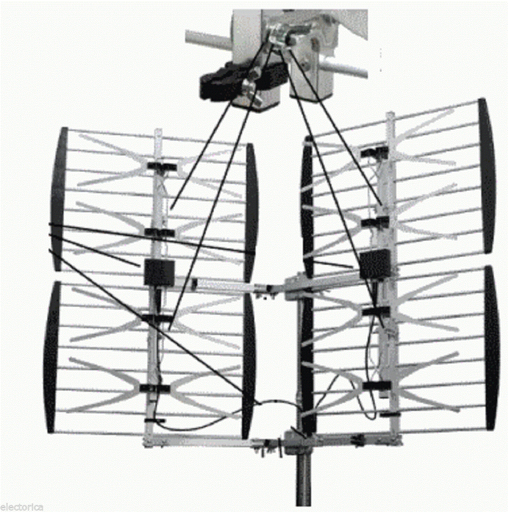 8-BAY HEAVY DUTY MULTI-DIRECTIONAL VHF UHF OUTDOOR HDTV HD TV AN